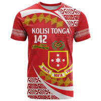 Personalised Kolisi Tonga College Atele T Shirt Mate Maa Tonga 142 Years Anniversary LT14 Red - Polynesian Pride