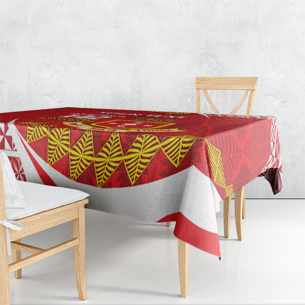 Personalised Kolisi Tonga College Atele Tablecloth Mate Maa Tonga 142 Years Anniversary LT14 - Polynesian Pride
