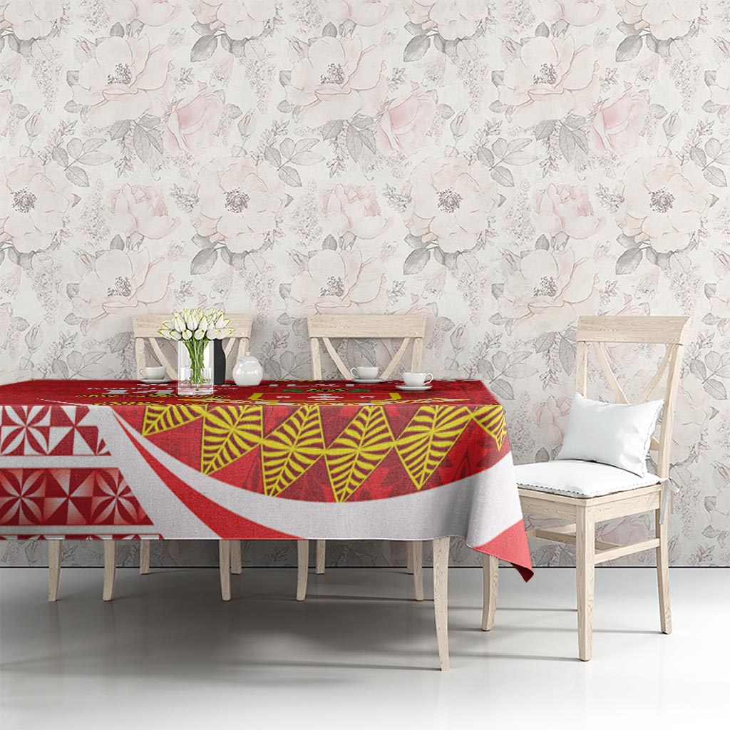 Personalised Kolisi Tonga College Atele Tablecloth Mate Maa Tonga 142 Years Anniversary LT14 - Polynesian Pride