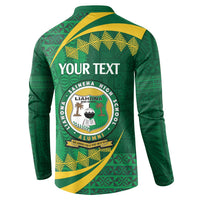 Personalised Tonga Liahona-Saineha High School Button Sweatshirt Happy 76 Years Anniversary LT14 - Polynesian Pride