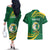 Personalised Tonga Liahona-Saineha High School Couples Matching Off The Shoulder Long Sleeve Dress and Hawaiian Shirt Happy 76 Years Anniversary