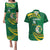 Personalised Tonga Liahona-Saineha High School Couples Matching Puletasi and Hawaiian Shirt Happy 76 Years Anniversary