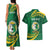 Personalised Tonga Liahona-Saineha High School Couples Matching Tank Maxi Dress and Hawaiian Shirt Happy 76 Years Anniversary