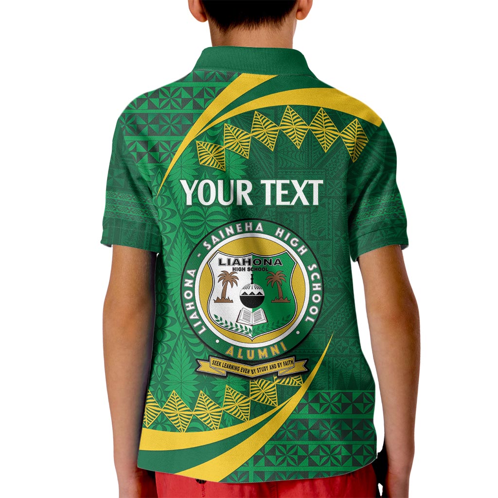 Personalised Tonga Liahona-Saineha High School Kid Polo Shirt Happy 76 Years Anniversary LT14 - Polynesian Pride