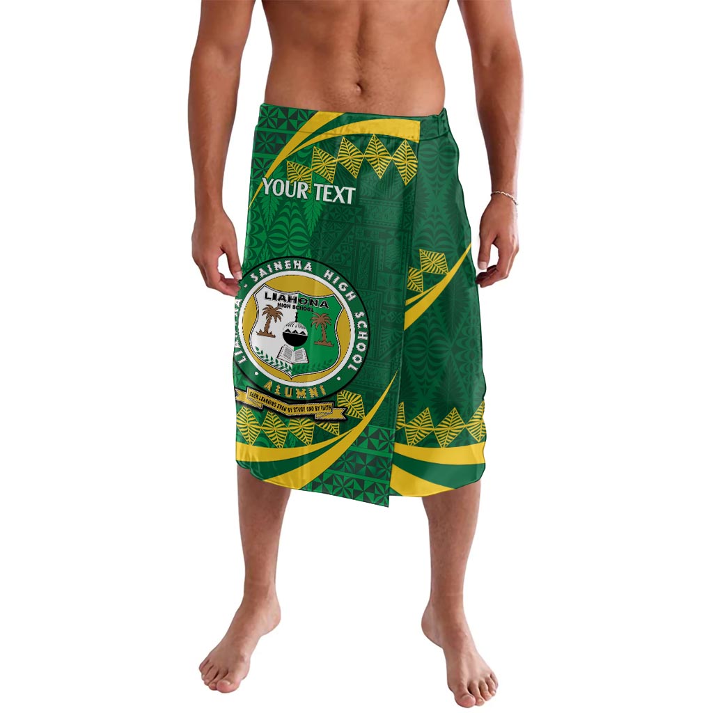 Personalised Tonga Liahona-Saineha High School Lavalava Happy 76 Years Anniversary LT14 Green - Polynesian Pride