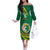 Personalised Tonga Liahona-Saineha High School Off The Shoulder Long Sleeve Dress Happy 76 Years Anniversary