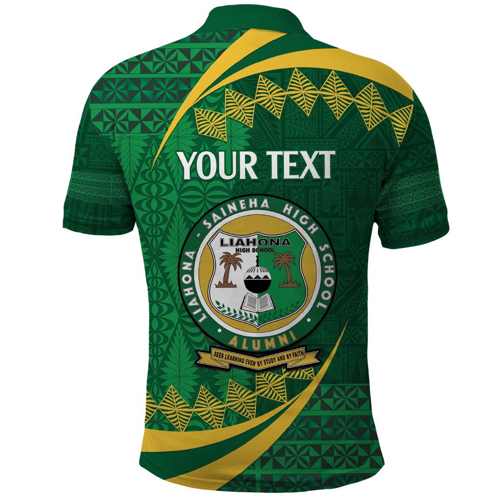 Personalised Tonga Liahona-Saineha High School Polo Shirt Happy 76 Years Anniversary LT14 - Polynesian Pride