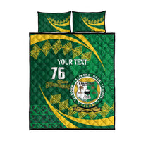Personalised Tonga Liahona-Saineha High School Quilt Bed Set Happy 76 Years Anniversary LT14 - Polynesian Pride