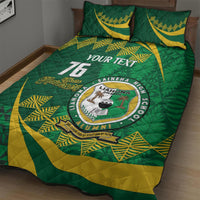 Personalised Tonga Liahona-Saineha High School Quilt Bed Set Happy 76 Years Anniversary LT14 - Polynesian Pride