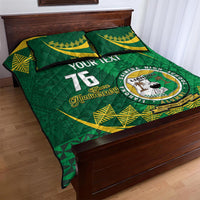 Personalised Tonga Liahona-Saineha High School Quilt Bed Set Happy 76 Years Anniversary LT14 - Polynesian Pride