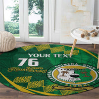 Personalised Tonga Liahona-Saineha High School Round Carpet Happy 76 Years Anniversary LT14 - Polynesian Pride