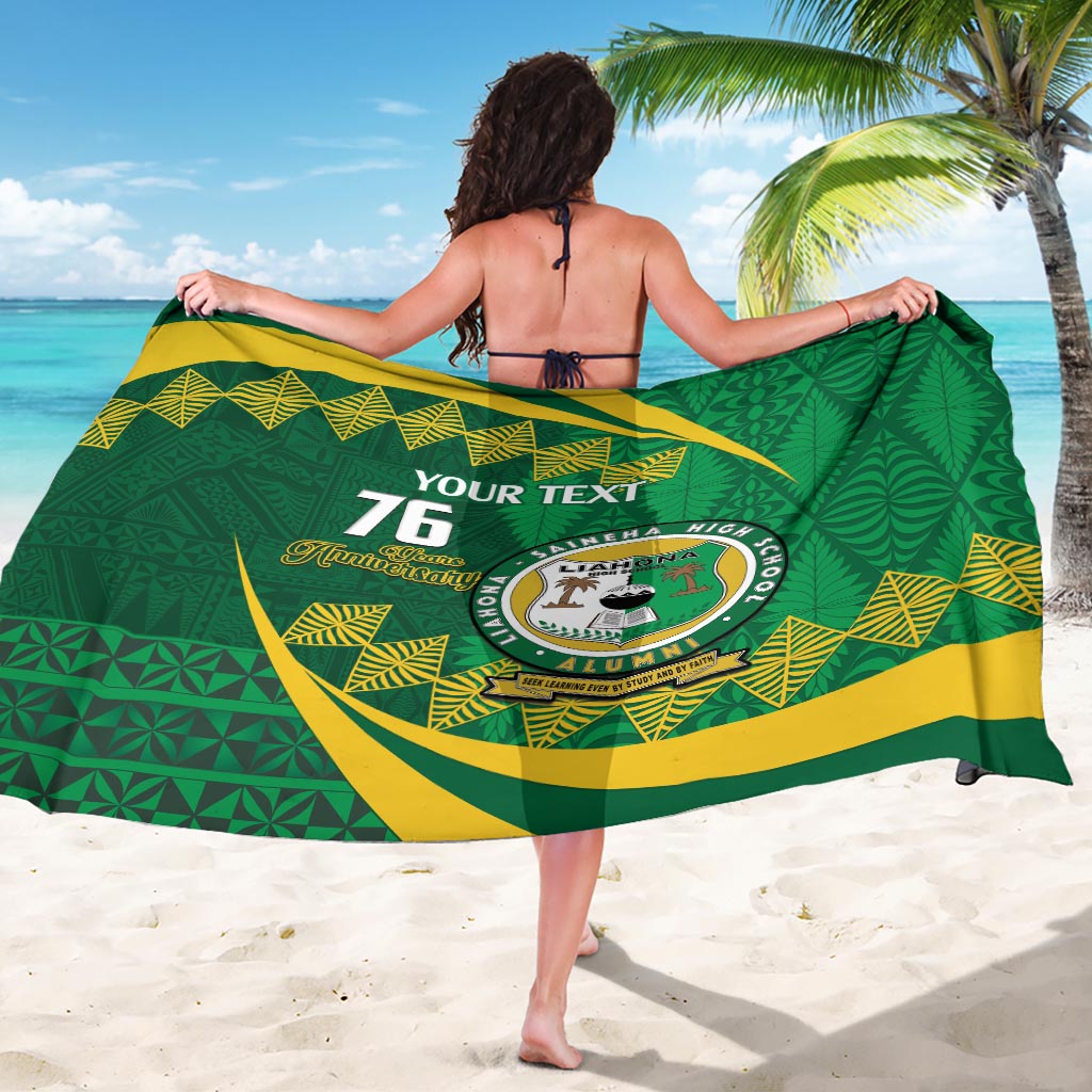 Personalised Tonga Liahona-Saineha High School Sarong Happy 76 Years Anniversary LT14 - Polynesian Pride