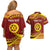 Personalised Tonga High School Couples Matching Off Shoulder Short Dress and Hawaiian Shirt Happy 77 Years Anniversary