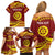 Personalised Tonga High School Family Matching Off Shoulder Short Dress and Hawaiian Shirt Happy 77 Years Anniversary