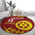 Personalised Tonga High School Round Carpet Happy 77 Years Anniversary