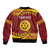 Personalised Tonga High School Sleeve Zip Bomber Jacket Happy 77 Years Anniversary