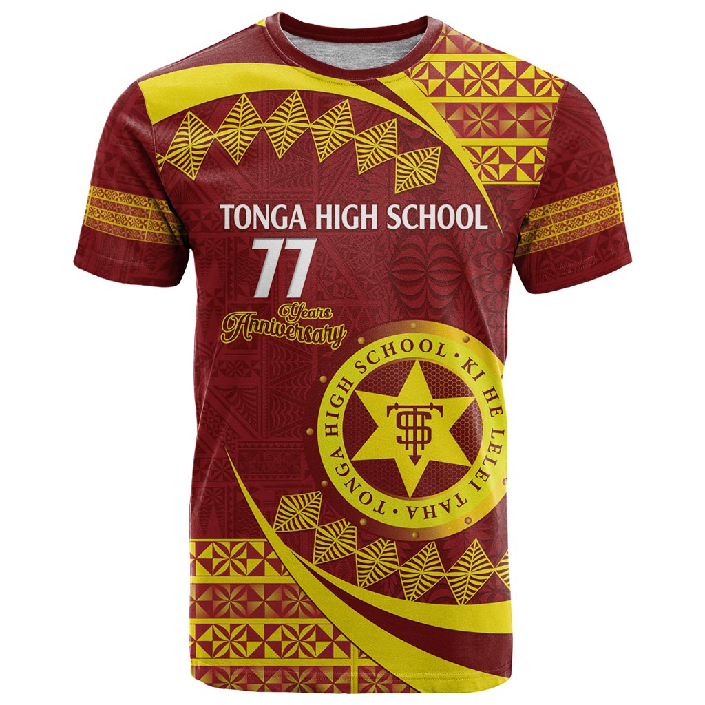 Personalised Tonga High School T Shirt Happy 77 Years Anniversary