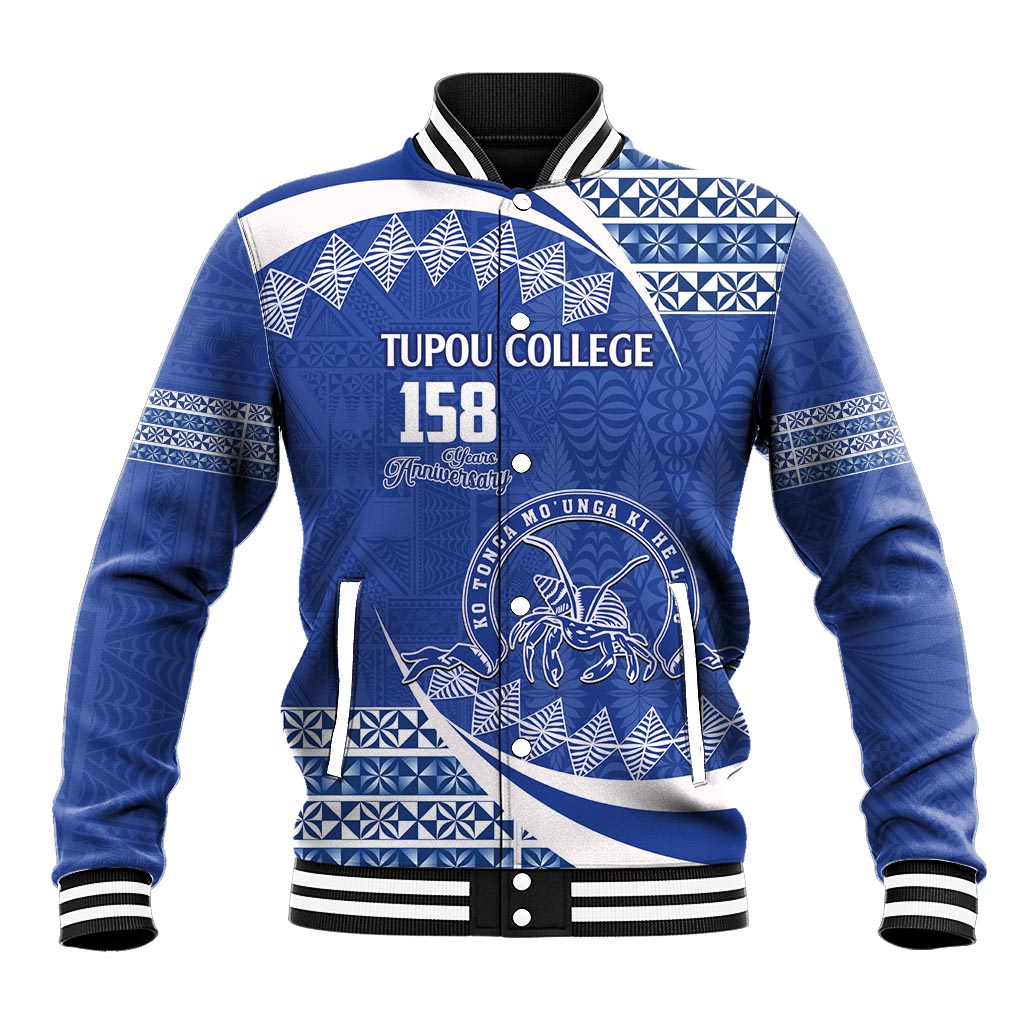 Personalised Tonga Tupou College Toloa Baseball Jacket Happy 158 Years Anniversary