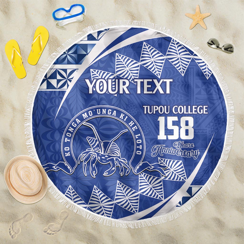 Personalised Tonga Tupou College Toloa Beach Blanket Happy 158 Years Anniversary