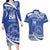 Personalised Tonga Tupou College Toloa Couples Matching Long Sleeve Bodycon Dress and Hawaiian Shirt Happy 158 Years Anniversary