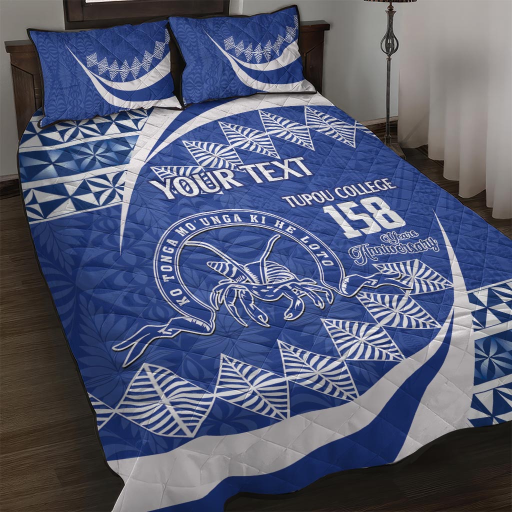 Personalised Tonga Tupou College Toloa Quilt Bed Set Happy 158 Years Anniversary