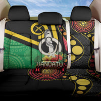Tamtam Drum Vanuatu Back Car Seat Cover Boar Tusk Aboriginal Flag Style LT14 One Size Black - Polynesian Pride