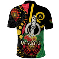 Tamtam Drum Vanuatu Polo Shirt Boar Tusk Aboriginal Flag Style LT14 - Polynesian Pride