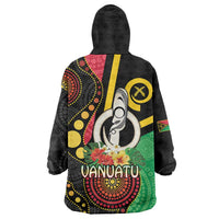 Tamtam Drum Vanuatu Wearable Blanket Hoodie Boar Tusk Aboriginal Flag Style LT14 - Polynesian Pride