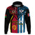 Vanuatu West Papua Hoodie Coat of Arms Mix Flag Style LT14 Black - Polynesian Pride