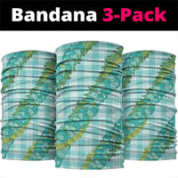 Hawaii Jade Vine Lei Neck Gaiter Aloha Palaka Motif - Turquoise LT14 package One Size: 25*50cm Turquoise - Polynesian Pride