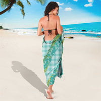 Hawaii Jade Vine Lei Sarong Aloha Palaka Motif - Turquoise LT14 - Polynesian Pride