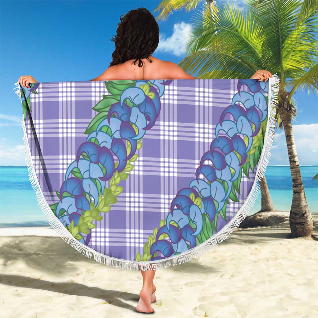 Hawaii Jade Vine Lei Beach Blanket Aloha Palaka Motif - Purple LT14 - Polynesian Pride