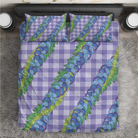 Hawaii Jade Vine Lei Bedding Set Aloha Palaka Motif - Purple LT14 Purple - Polynesian Pride