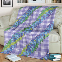 Hawaii Jade Vine Lei Blanket Aloha Palaka Motif - Purple LT14 - Polynesian Pride
