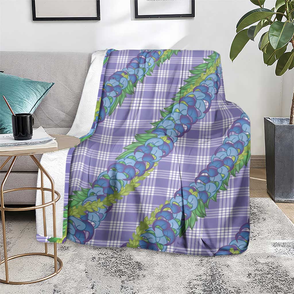 Hawaii Jade Vine Lei Blanket Aloha Palaka Motif - Purple LT14 - Polynesian Pride