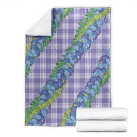 Hawaii Jade Vine Lei Blanket Aloha Palaka Motif - Purple LT14 - Polynesian Pride