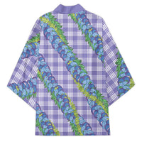 Hawaii Jade Vine Lei Kimono Aloha Palaka Motif - Purple LT14 - Polynesian Pride