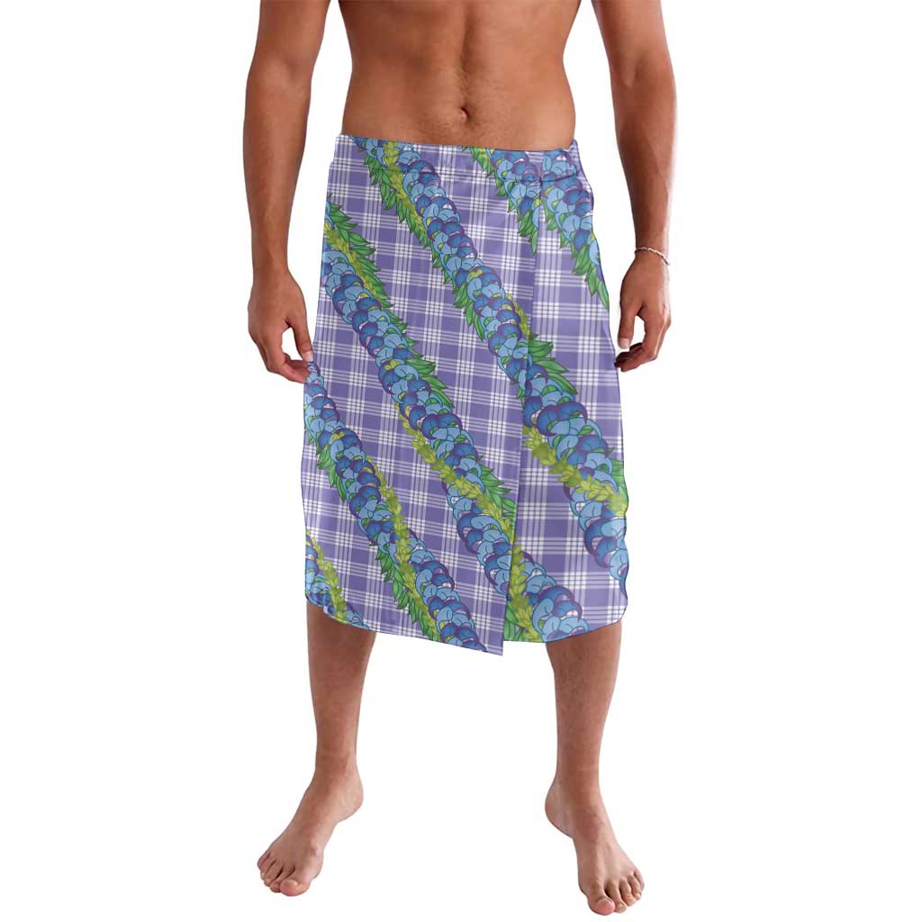 Hawaii Jade Vine Lei Lavalava Aloha Palaka Motif - Purple LT14 Purple - Polynesian Pride