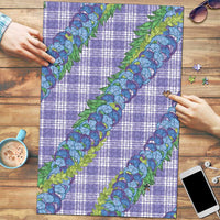 Hawaii Jade Vine Lei Puzzle Aloha Palaka Motif - Purple LT14 Purple - Polynesian Pride
