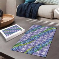 Hawaii Jade Vine Lei Puzzle Aloha Palaka Motif - Purple LT14 - Polynesian Pride