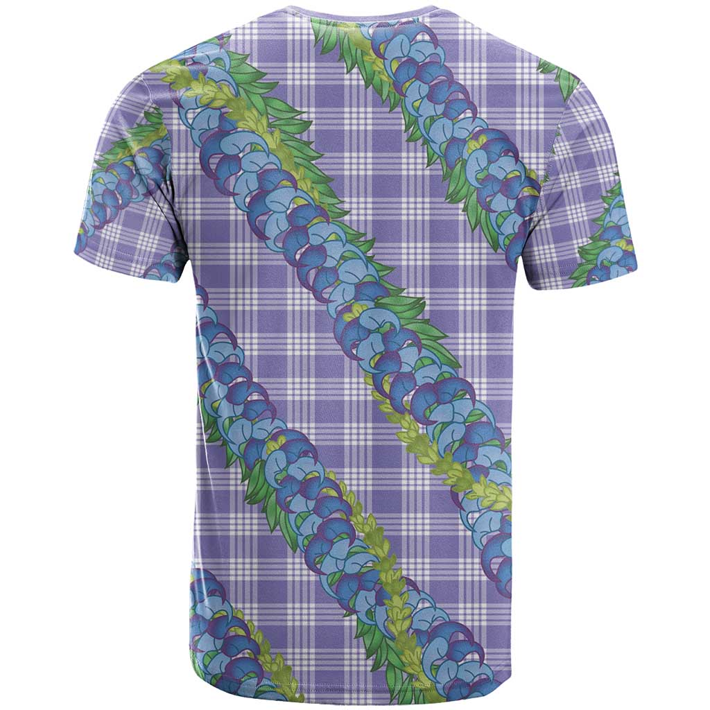 Hawaii Jade Vine Lei T Shirt Aloha Palaka Motif - Purple LT14 - Polynesian Pride