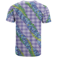 Hawaii Jade Vine Lei T Shirt Aloha Palaka Motif - Purple LT14 - Polynesian Pride