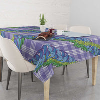 Hawaii Jade Vine Lei Tablecloth Aloha Palaka Motif - Purple LT14 - Polynesian Pride