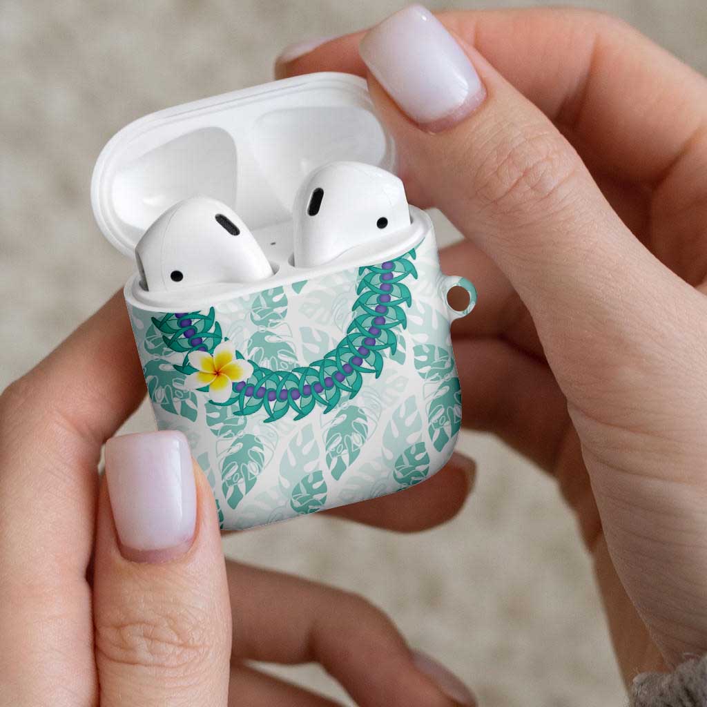 Jade Vine Lei Hawaii AirPods Case Aloha Seamless Tropical Leaves LT14 - Polynesian Pride