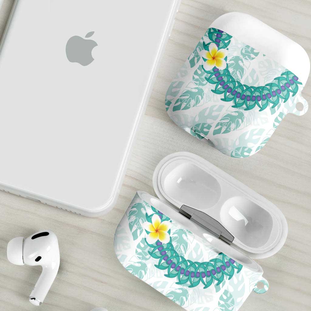 Jade Vine Lei Hawaii AirPods Case Aloha Seamless Tropical Leaves LT14 - Polynesian Pride