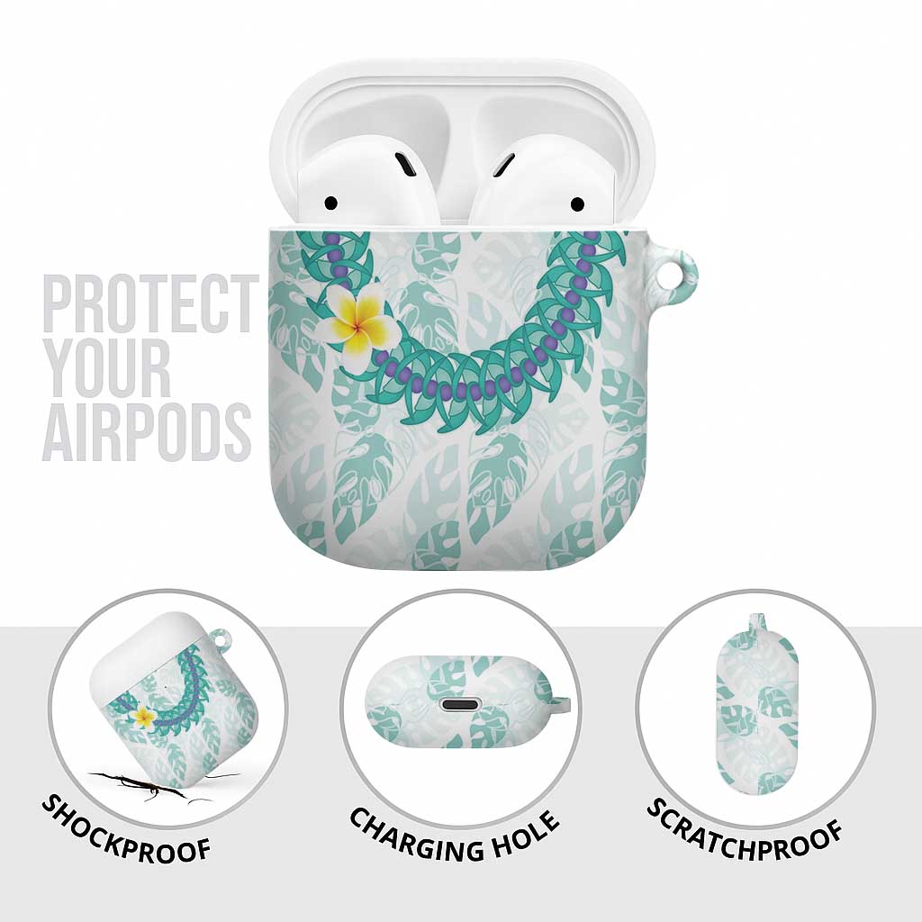 Jade Vine Lei Hawaii AirPods Case Aloha Seamless Tropical Leaves LT14 - Polynesian Pride