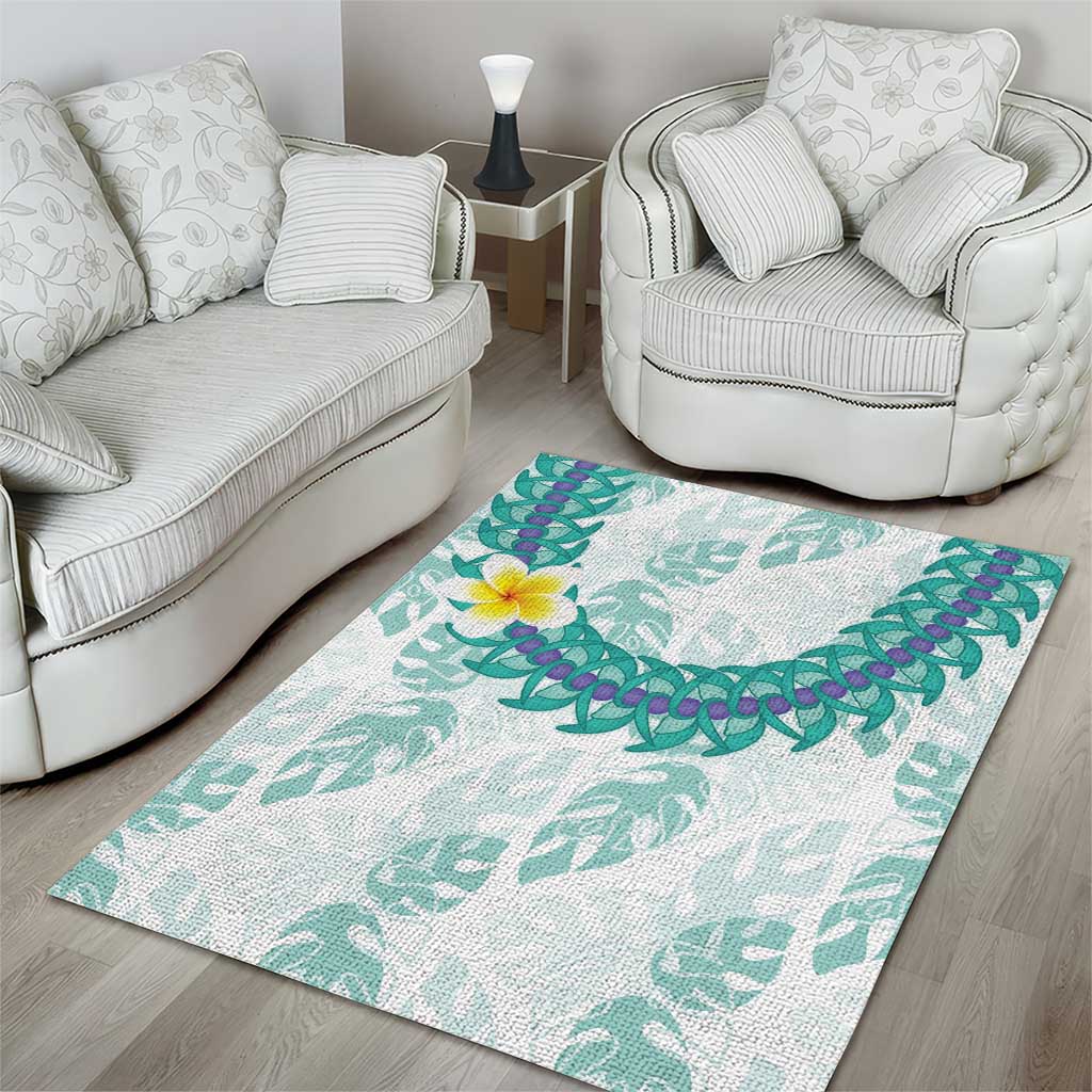 Jade Vine Lei Hawaii Area Rug Aloha Seamless Tropical Leaves LT14 - Polynesian Pride