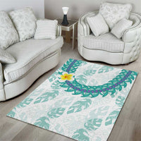Jade Vine Lei Hawaii Area Rug Aloha Seamless Tropical Leaves LT14 - Polynesian Pride