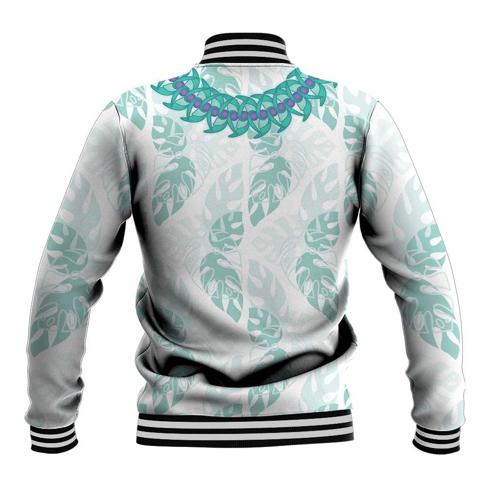 Jade Vine Lei Hawaii Baseball Jacket Aloha Seamless Tropical Leaves LT14 - Polynesian Pride