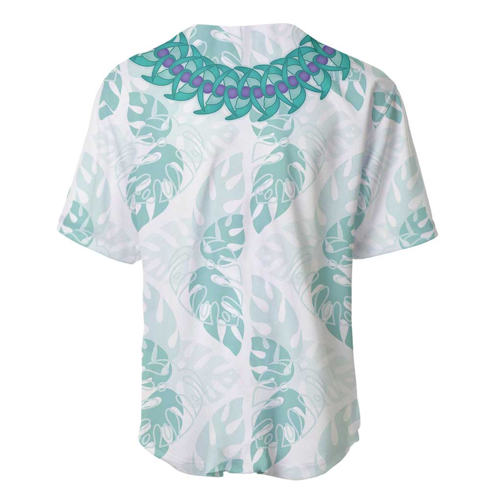 Jade Vine Lei Hawaii Baseball Jersey Aloha Seamless Tropical Leaves LT14 - Polynesian Pride